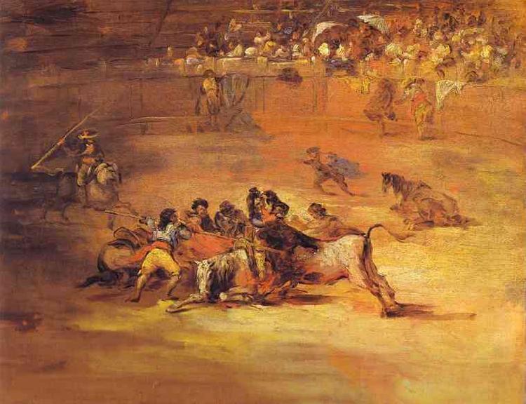 Francisco Jose de Goya Scene of Bullfight France oil painting art